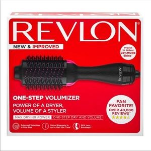 REVLON One Step Hair Dryer and Volumizer Hot Brush, Black